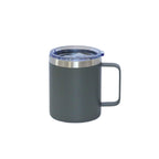 12 Oz Stainless Steel Travel Mug with Handle - Grey-1