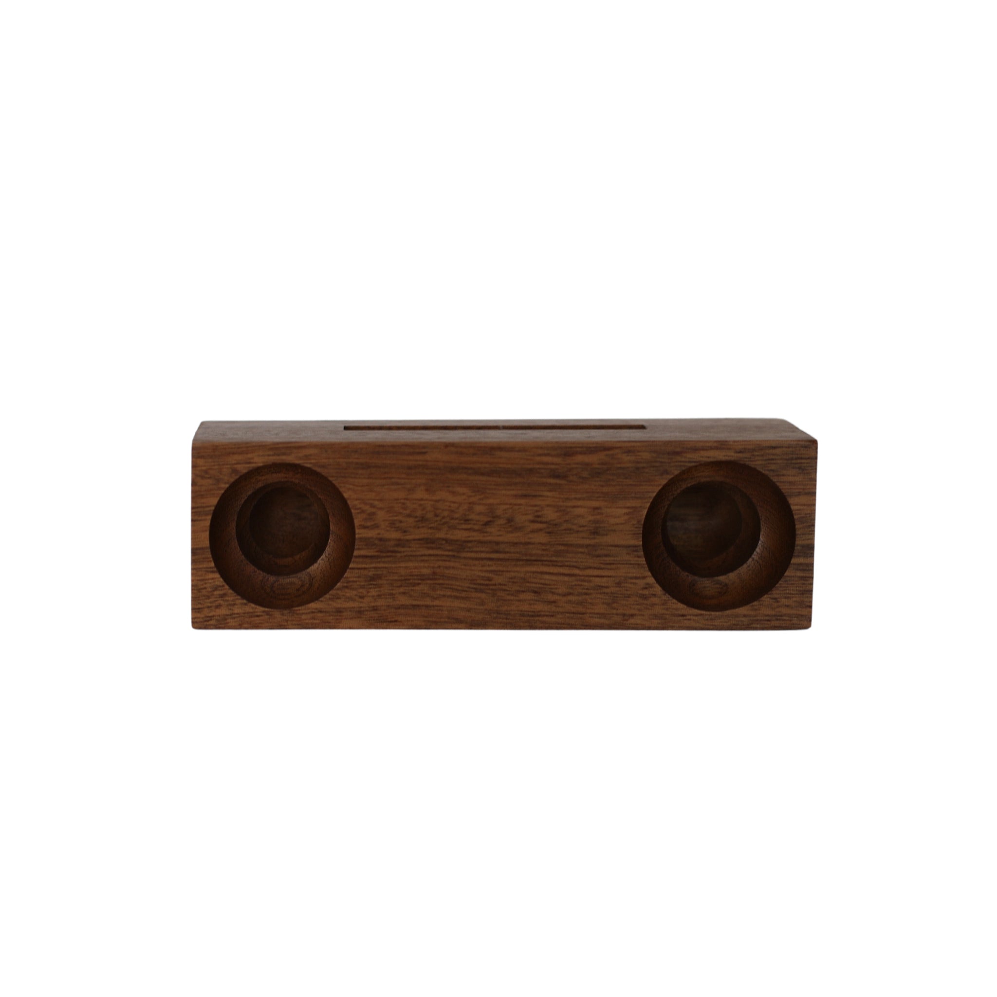 Ebony Wood Amplifier/Phone Holder, 6.75" X 2"-2