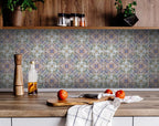 4" X 4" Muted Pastel Scroll Peel And Stick Tiles-2