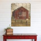 Flag Barn 1 Unframed Print Wall Art-0