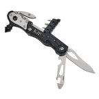 Black Glass Breaker With Multi Tools, 6" L-2