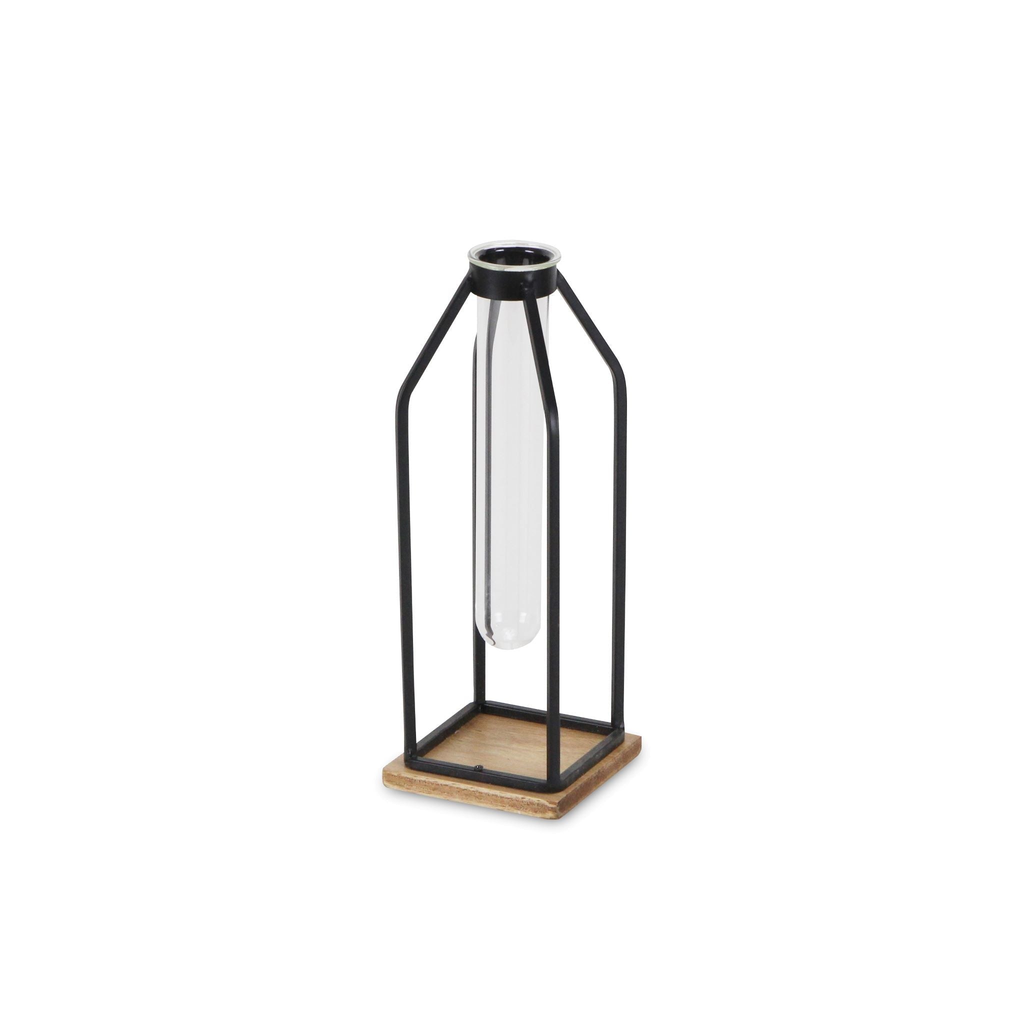 11" Black Glass Tabletop Sculpture-1