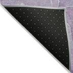 2' X 3' Purple Abstract Washable Non Skid Indoor Outdoor Area Rug-3