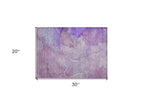 2' X 3' Purple Abstract Washable Non Skid Indoor Outdoor Area Rug-2