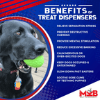 MKB Durable Chew Toy & Treat Dispenser - Dinosaur Egg for Power Chewers-4