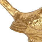 5" Gold Cast Iron Bird Figurine-8