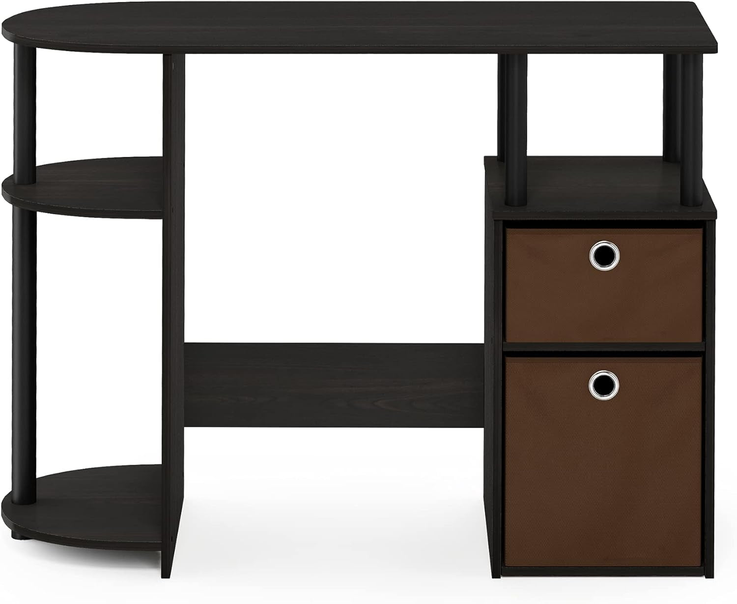 Jaya Computer Study Desk with Bin, Brown-4