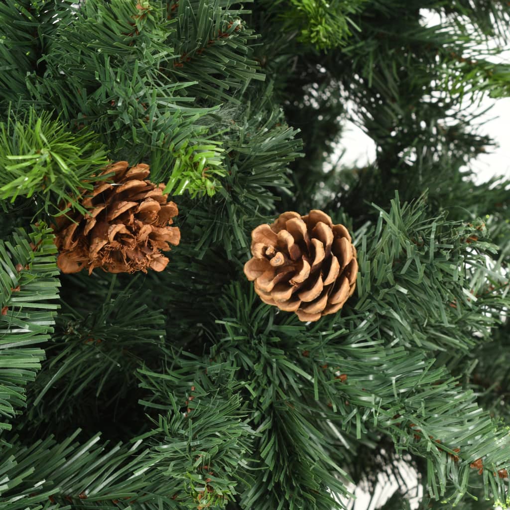vidaXL Christmas Tree Holiday Decoration Artificial Xmas Tree with Pine Cones-2