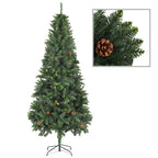 vidaXL Christmas Tree Holiday Decoration Artificial Xmas Tree with Pine Cones-3