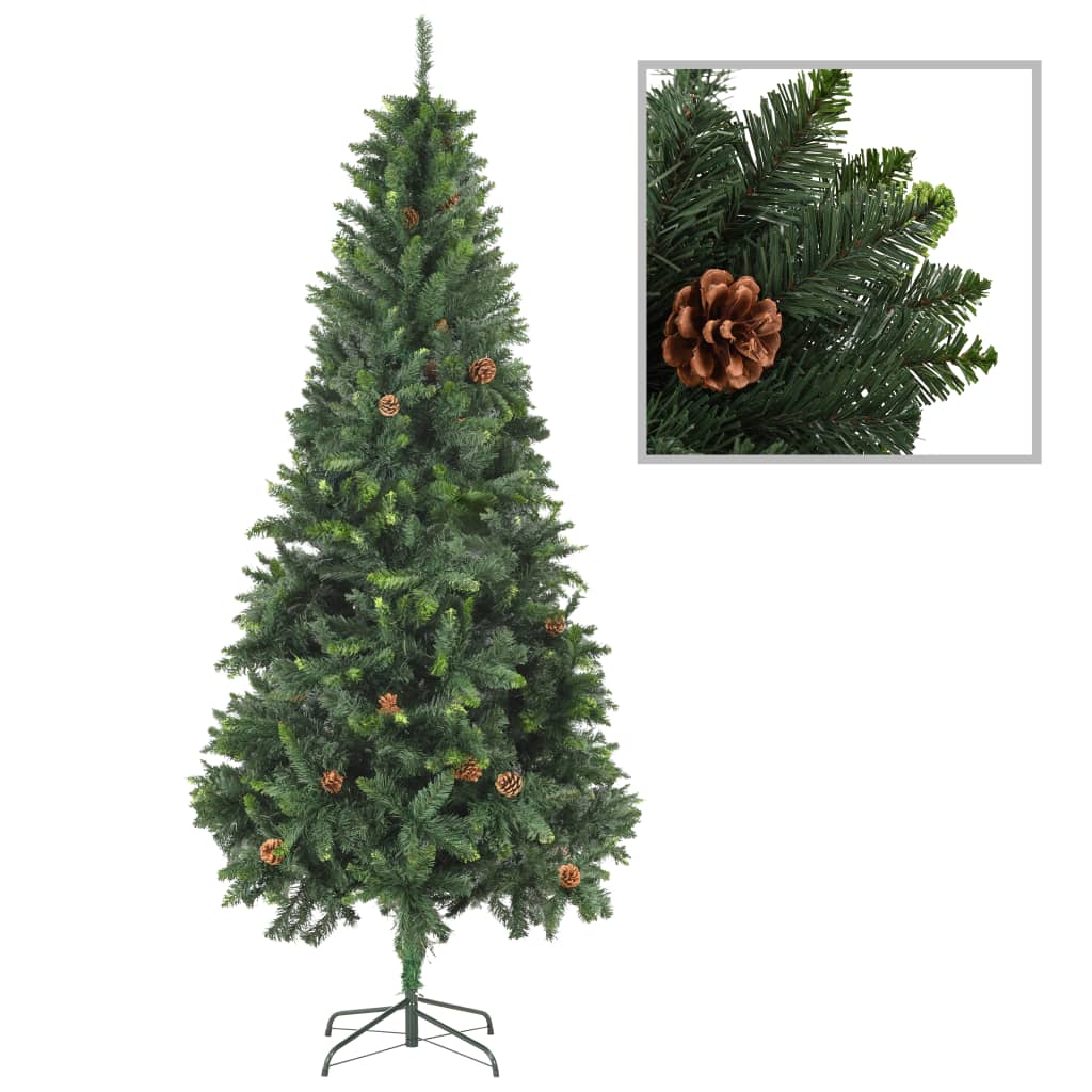 vidaXL Christmas Tree Holiday Decoration Artificial Xmas Tree with Pine Cones-3
