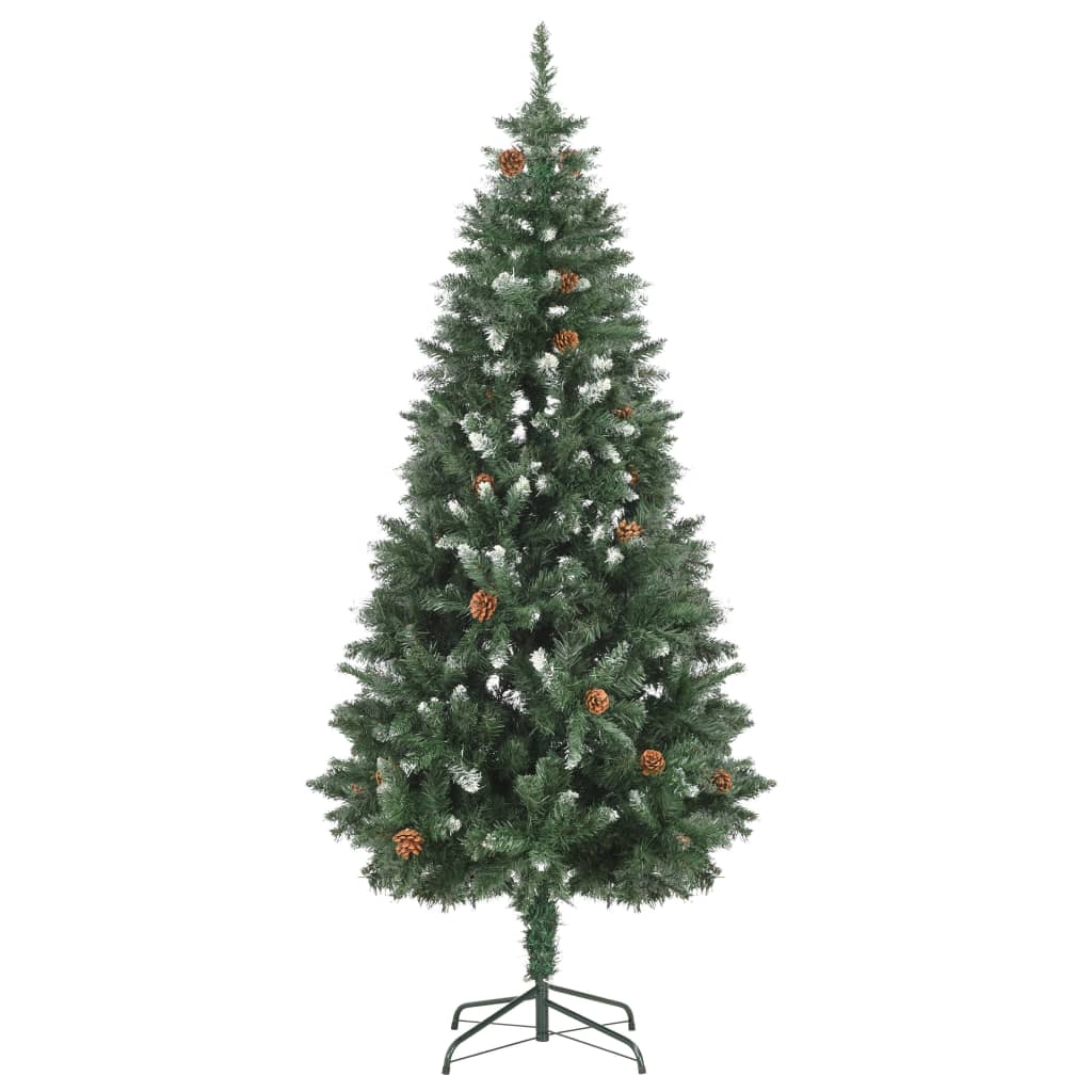 vidaXL Christmas Tree Holiday Decoration Artificial Xmas Tree with Pine Cones-4