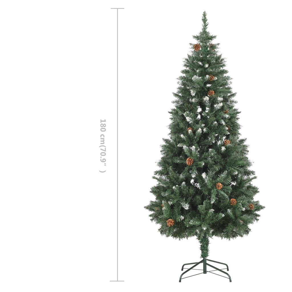 vidaXL Christmas Tree Holiday Decoration Artificial Xmas Tree with Pine Cones-0