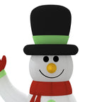 vidaXL Christmas Decoration Inflatable Snowman Family with LEDs Xmas Lighting-0