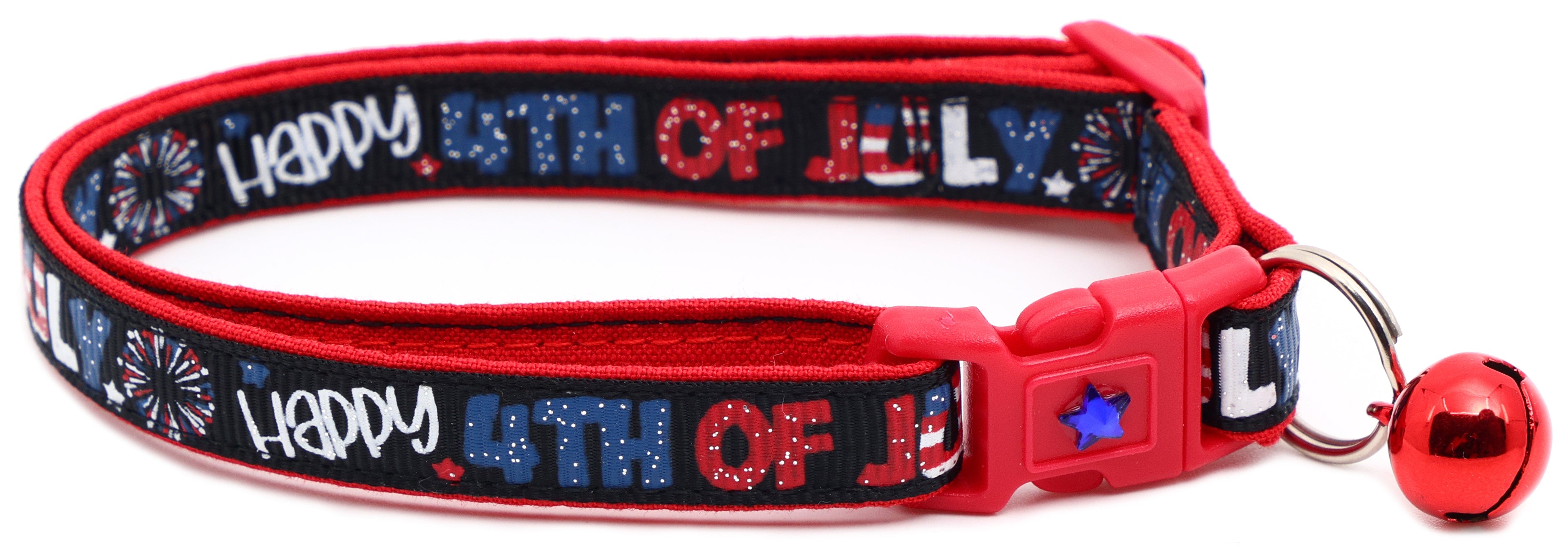 Happy Fourth of July Breakaway Cat Collar-1