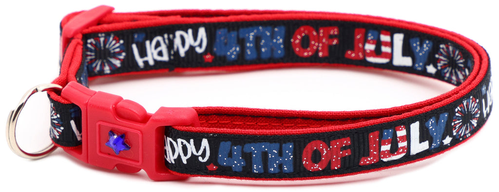 Happy Fourth of July Breakaway Cat Collar-4