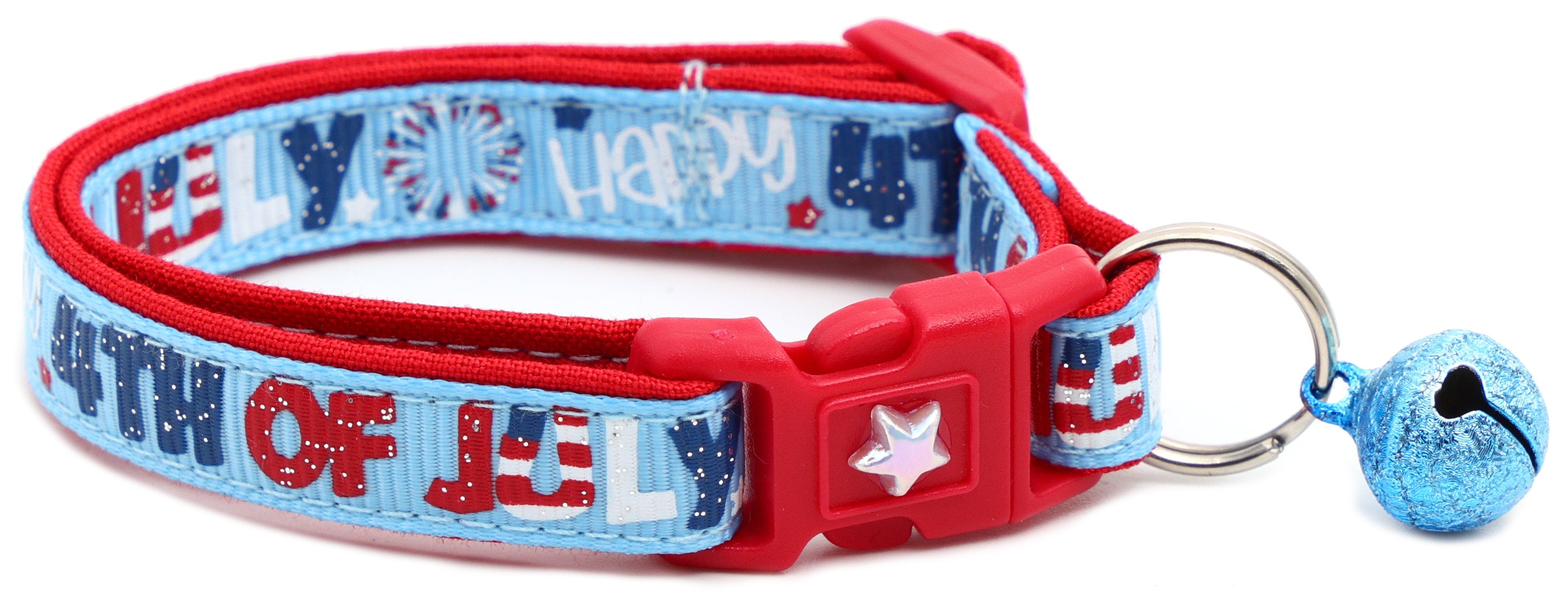 Happy Fourth of July Breakaway Cat Collar-7