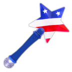 Light Up Patriotic US Flag Prism Wand Fourth of July-0