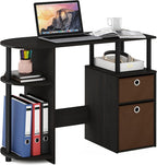 Jaya Computer Study Desk with Bin, Brown-3