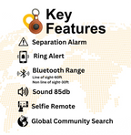 Dolphin Smart Bluetooth Tracker Pro with Leather Case-4