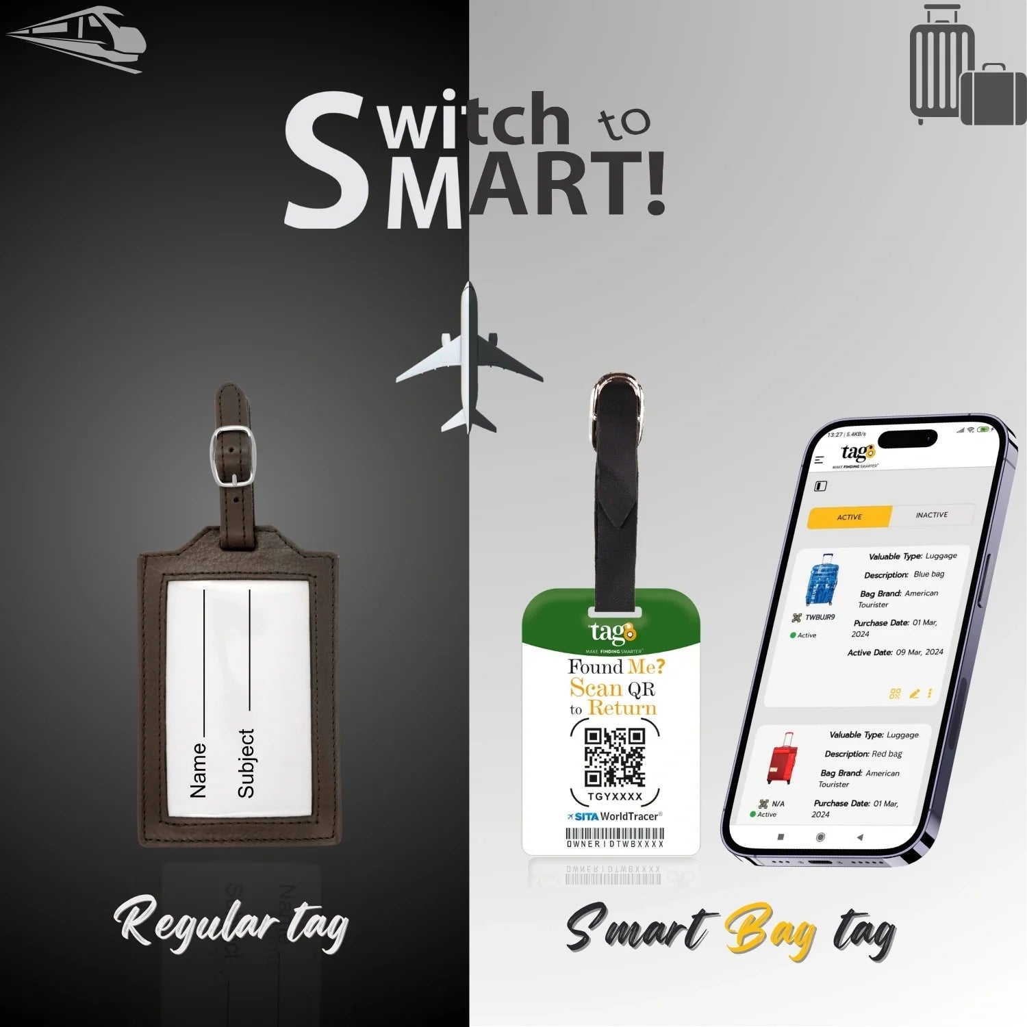 Smart Bag Security Tag - Pride [Pack 2]-1