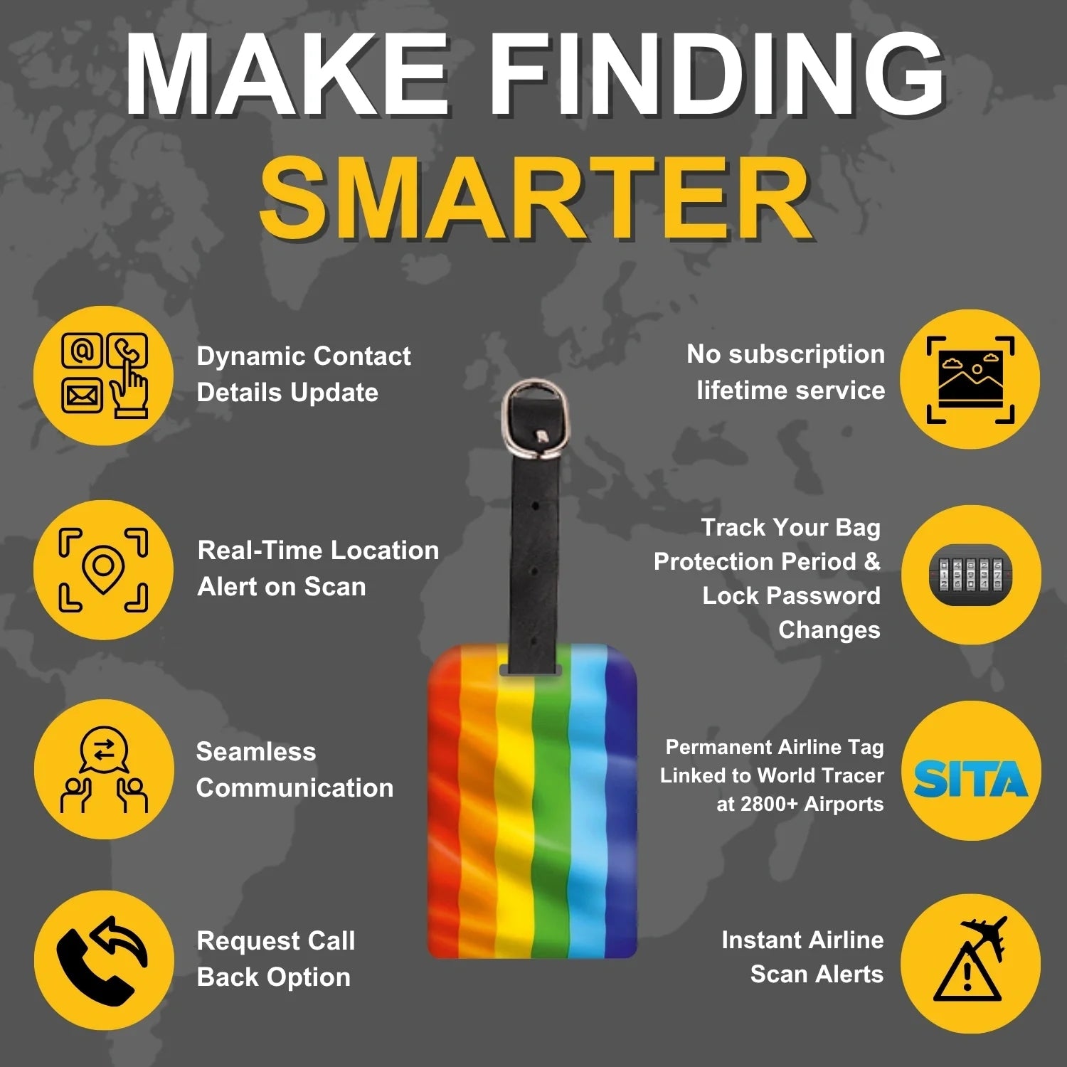 Smart Bag Security Tag - Pride [Pack 2]-3