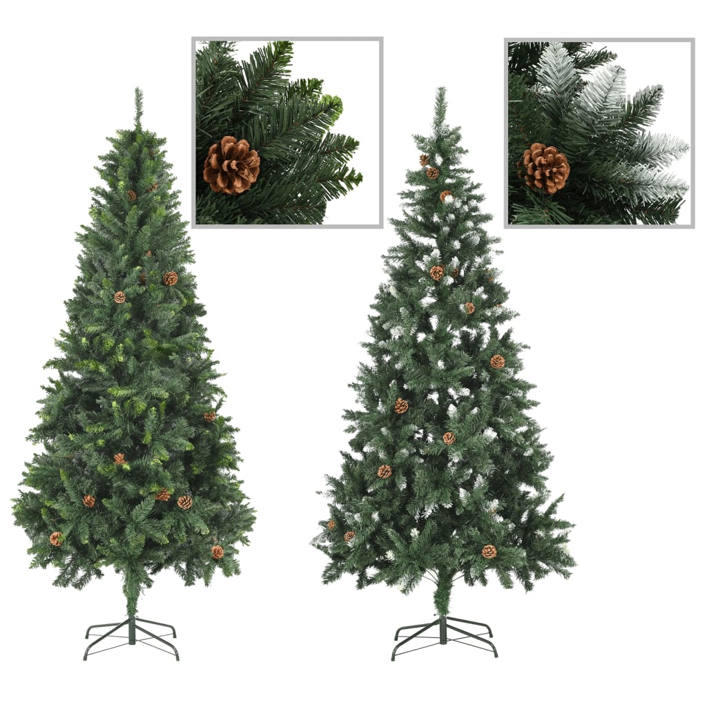 vidaXL Christmas Tree Holiday Decoration Artificial Xmas Tree with Pine Cones-5